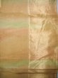 Photo2: JET0423S Used Japanese  Pale Yellow Cutting cloth    (Grade B) (2)