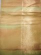 Photo3: JET0423S Used Japanese  Pale Yellow Cutting cloth    (Grade B) (3)