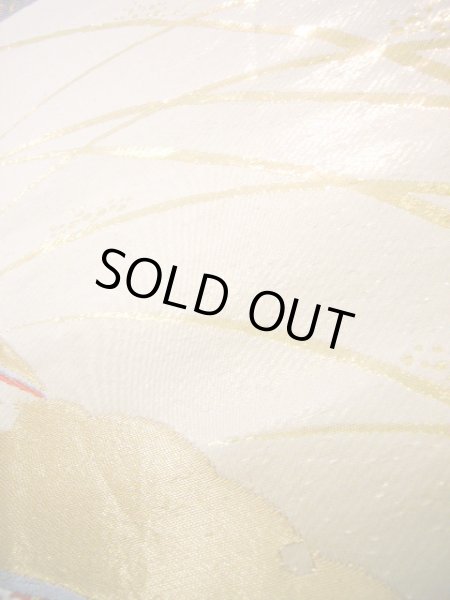 Photo6: JET0423V Used Japanese   Gold Cutting cloth    (Grade B) (6)