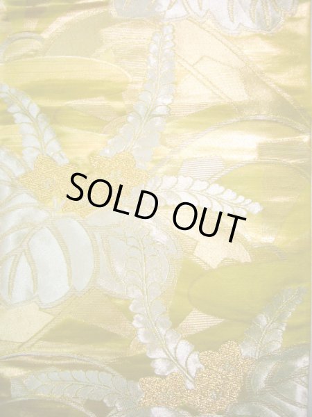 Photo2: JET0423W Used Japanese   Gold Cutting cloth    (Grade B) (2)