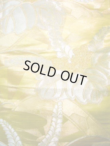 Photo3: JET0423W Used Japanese   Gold Cutting cloth    (Grade B) (3)