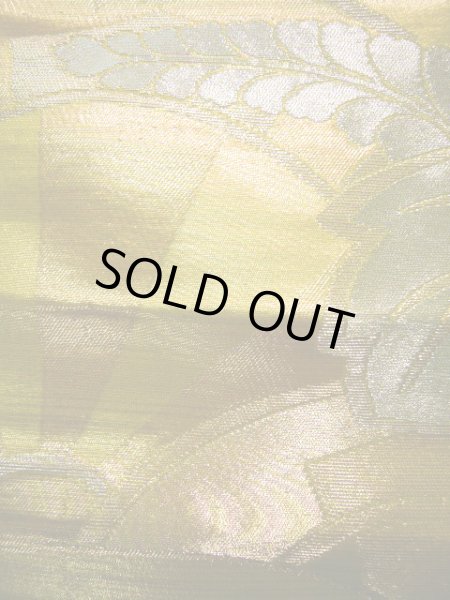 Photo5: JET0423W Used Japanese   Gold Cutting cloth    (Grade B) (5)