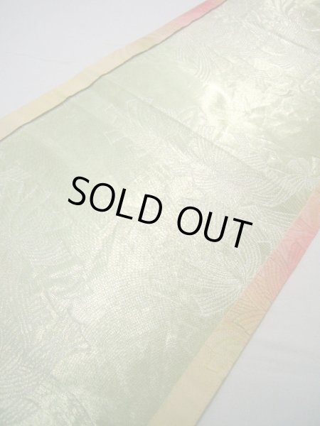 Photo9: JET0423Y Used Japanese  Pale Yellow Cutting cloth    (Grade B) (9)