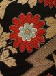 Photo5: K0224G Vintage Japanese Kimono   Black FUKURO OBI sash Folding fan Silk.  (Grade B) (5)