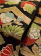 Photo10: K0224G Vintage Japanese Kimono   Black FUKURO OBI sash Folding fan Silk.  (Grade B) (10)