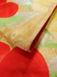 Photo10: K0224R Vintage Japanese Kimono   Gold FUKURO OBI sash Camellia Silk.  (Grade B) (10)