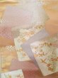 Photo3: Mint K0303P Vintage Japanese Kimono Shiny Light Pink FUKURO OBI sash Chrysanthemum Silk.  (Grade A) (3)
