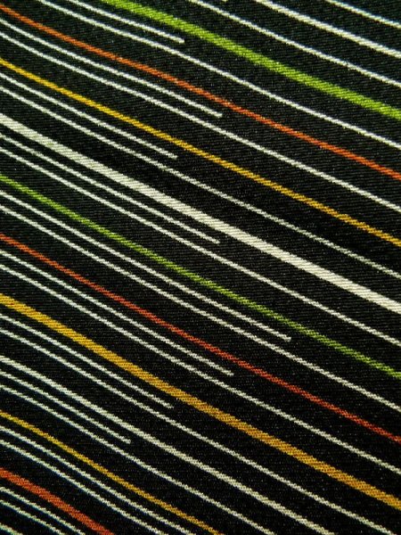 Photo5: Mint K0311P Used Japanese   Black KOMON dyed / Synthetic. Tortoise-shell pattern― Hexagonal pattern   (Grade A) (5)