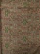 Photo4: Mint K0311T Used Japanese Smoky Pale Pink KOMON dyed / Silk. Tortoise-shell pattern― Hexagonal pattern,   (Grade A) (4)