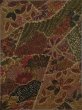 Photo6: Mint K0317U Used Japanese   Brown KOMON dyed / Silk. Flower,   (Grade A) (6)