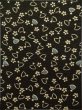 Photo5: K0317Z Used Japanese   Black KOMON dyed / Silk. Flower,   (Grade B) (5)