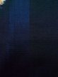 Photo8: Mint K0324I Used Japanese Deep  Blue TSUMUGI pongee / Silk. Flower,   (Grade A) (8)
