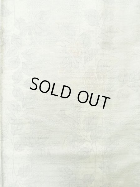 Photo5: Mint K0324U Used Japanese Heather  Gray TSUMUGI pongee / Silk. Flower,   (Grade A) (5)