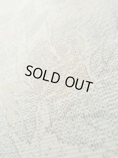 Photo10: Mint K0324U Used Japanese Heather  Gray TSUMUGI pongee / Silk. Flower,   (Grade A) (10)