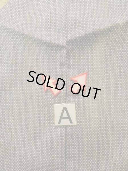 Photo14: K0324V Used Japanese Heather  Purple TSUMUGI pongee / Silk. Stripes,   (Grade B) (14)