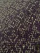 Photo10: K0324Y Used Japanese   Purple SHIOZAWA TSUMUGI pongee / Silk. Abstract pattern   (Grade B) (10)