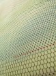 Photo11: K0325B Used Japanese   White TSUMUGI pongee / Silk. Geometrical pattern,   (Grade B) (11)