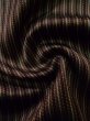 Photo9: Mint K0329F Used Japanese   Brown ORI woven / Silk. Stripes   (Grade A) (9)