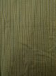 Photo4: K0329G Used Japanese Pale Grayish Green ORI woven / Silk. Stripes   (Grade B) (4)