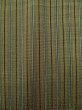 Photo5: K0329G Used Japanese Pale Grayish Green ORI woven / Silk. Stripes   (Grade B) (5)