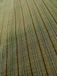 Photo7: K0329G Used Japanese Pale Grayish Green ORI woven / Silk. Stripes   (Grade B) (7)