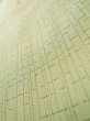 Photo9: K0329Q Used Japanese   Off White TSUMUGI pongee / Silk. Geometrical pattern,   (Grade B) (9)