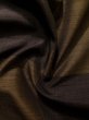 Photo12: K0329Z Used Japanese   Brown TSUMUGI pongee / Silk. Flower,   (Grade B) (12)