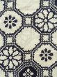 Photo8: K0415C Used Japanese   Indigo Blue YUKATA summer(made in Japan) / Cotton. Geometrical pattern, made in 1960-1970  (Grade B) (8)