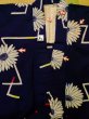 Photo15: K0421H Vintage Japanese women   Indigo Blue YUKATA summer(made in Japan) / Cotton. Chrysanthemum,   (Grade C) (15)