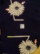 Photo17: K0421H Vintage Japanese women   Indigo Blue YUKATA summer(made in Japan) / Cotton. Chrysanthemum,   (Grade C) (17)