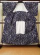 Photo2: K0426V Vintage Japanese women   Indigo Blue YUKATA summer(made in Japan) / Cotton. Iris   (Grade C) (2)