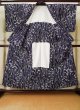 Photo2: K0426V Vintage Japanese women   Indigo Blue YUKATA summer(made in Japan) / Cotton. Iris   (Grade C) (2)