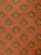 Photo4: K0512Y Vintage Japanese Kimono   Orange NAGOYA OBI sash Flower Silk. (4)