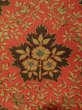 Photo7: K0512Y Vintage Japanese Kimono   Orange NAGOYA OBI sash Flower Silk. (7)