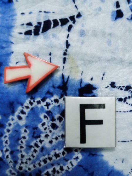 Photo20: K0526C Used Japanese   Blue YUKATA summer(made in Japan) / Cotton. Leaf, Arimatsu-Shibori, made in 1980-1990  (Grade C) (20)