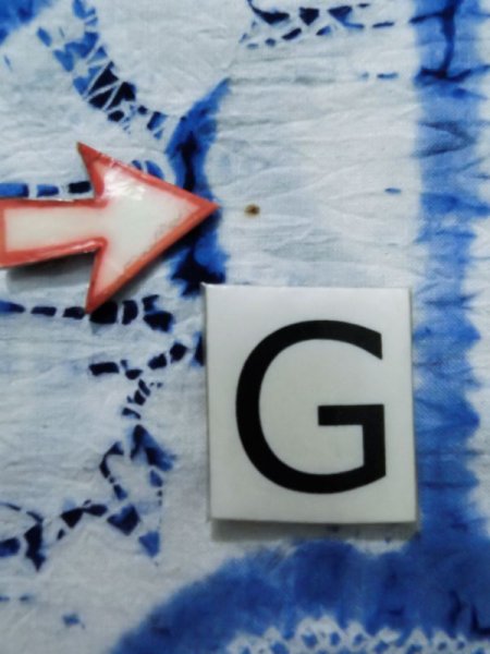 Photo21: K0526C Used Japanese   Blue YUKATA summer(made in Japan) / Cotton. Leaf, Arimatsu-Shibori, made in 1980-1990  (Grade C) (21)