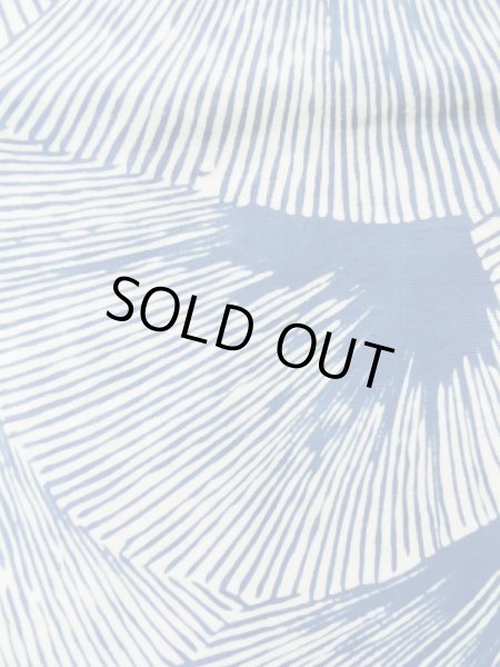 Photo7: K0526D Used Japanese   White YUKATA summer(made in Japan) / Cotton. Abstract pattern made in 1990-2000  (Grade B) (7)