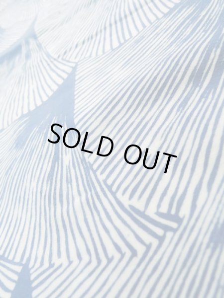 Photo11: K0526D Used Japanese   White YUKATA summer(made in Japan) / Cotton. Abstract pattern made in 1990-2000  (Grade B) (11)