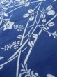 Photo10: K0526K Used Japanese   Pale Blue YUKATA summer(made in Japan) / Cotton. HAGI flower, made in 1980-1990  (Grade C) (10)