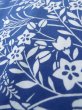 Photo11: K0526K Used Japanese   Pale Blue YUKATA summer(made in Japan) / Cotton. HAGI flower, made in 1980-1990  (Grade C) (11)