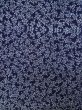 Photo3: K0526Q Used Japanese   Indigo Blue YUKATA summer(made in Japan) / Cotton. Flower, made in 1970-1980  (Grade B) (3)