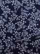 Photo5: K0526Q Used Japanese   Indigo Blue YUKATA summer(made in Japan) / Cotton. Flower, made in 1970-1980  (Grade B) (5)