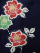 Photo4: K0526Z Used Japanese   Indigo Blue Pour Dyed Yukata / Cotton. Rose made in 1970-1980  (Grade B) (4)