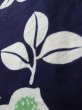 Photo10: K0526Z Used Japanese   Indigo Blue Pour Dyed Yukata / Cotton. Rose made in 1970-1980  (Grade B) (10)