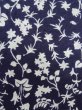 Photo5: K0527A Used Japanese   Indigo Blue YUKATA summer(made in Japan) / Cotton. Flower, made in 1970-1980  (Grade C) (5)