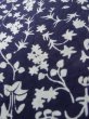 Photo8: K0527A Used Japanese   Indigo Blue YUKATA summer(made in Japan) / Cotton. Flower, made in 1970-1980  (Grade C) (8)