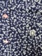 Photo17: K0527A Used Japanese   Indigo Blue YUKATA summer(made in Japan) / Cotton. Flower, made in 1970-1980  (Grade C) (17)