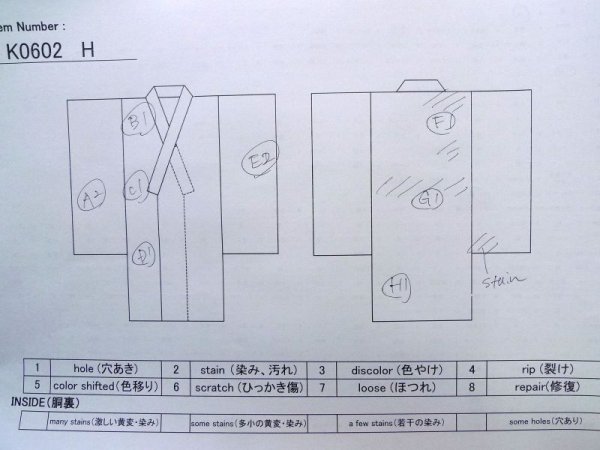 Photo13: K0602H Used Japanese Light  Pink JUBAN undergarment / Mousseline. Rose,   (Grade D) (13)