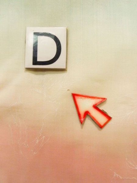 Photo17: K0602H Used Japanese Light  Pink JUBAN undergarment / Mousseline. Rose,   (Grade D) (17)