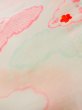 Photo8: K0602J Used Japanese   Pink JUBAN undergarment / Cotton. Flower, w/ hand embroidary half collar, fluorescent pink  (Grade B) (8)